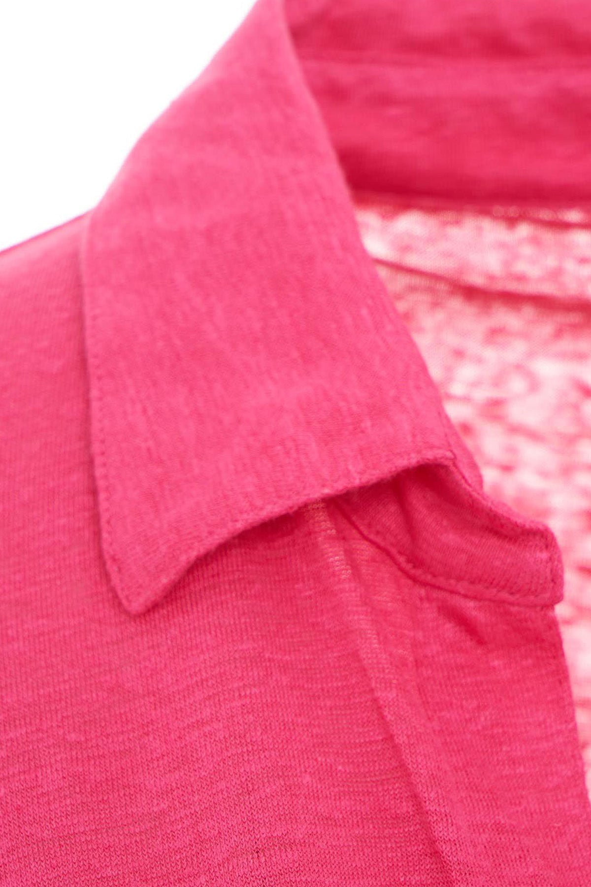 Majestic Belden Kuşaklı Midi Streç Keten Elbise