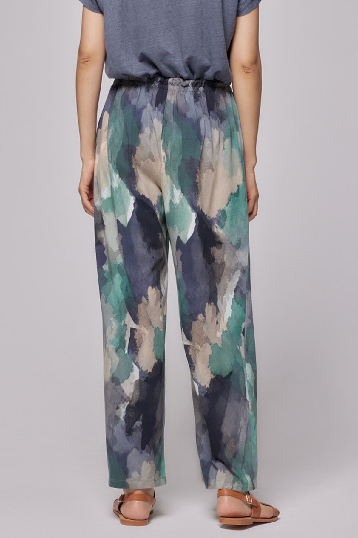 Majestic Beli Lastikli Streç Desenli Pantolon-Libas Trendy Fashion Store