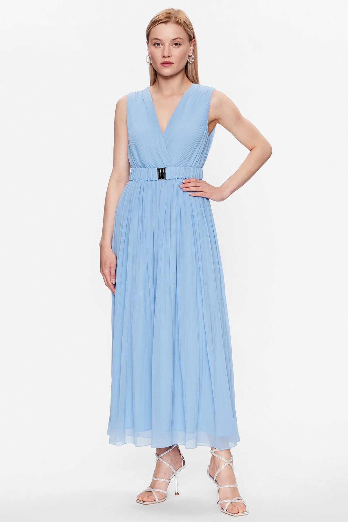 Liu Jo Kemerli Piliseli Abiye Elbise-Libas Trendy Fashion Store
