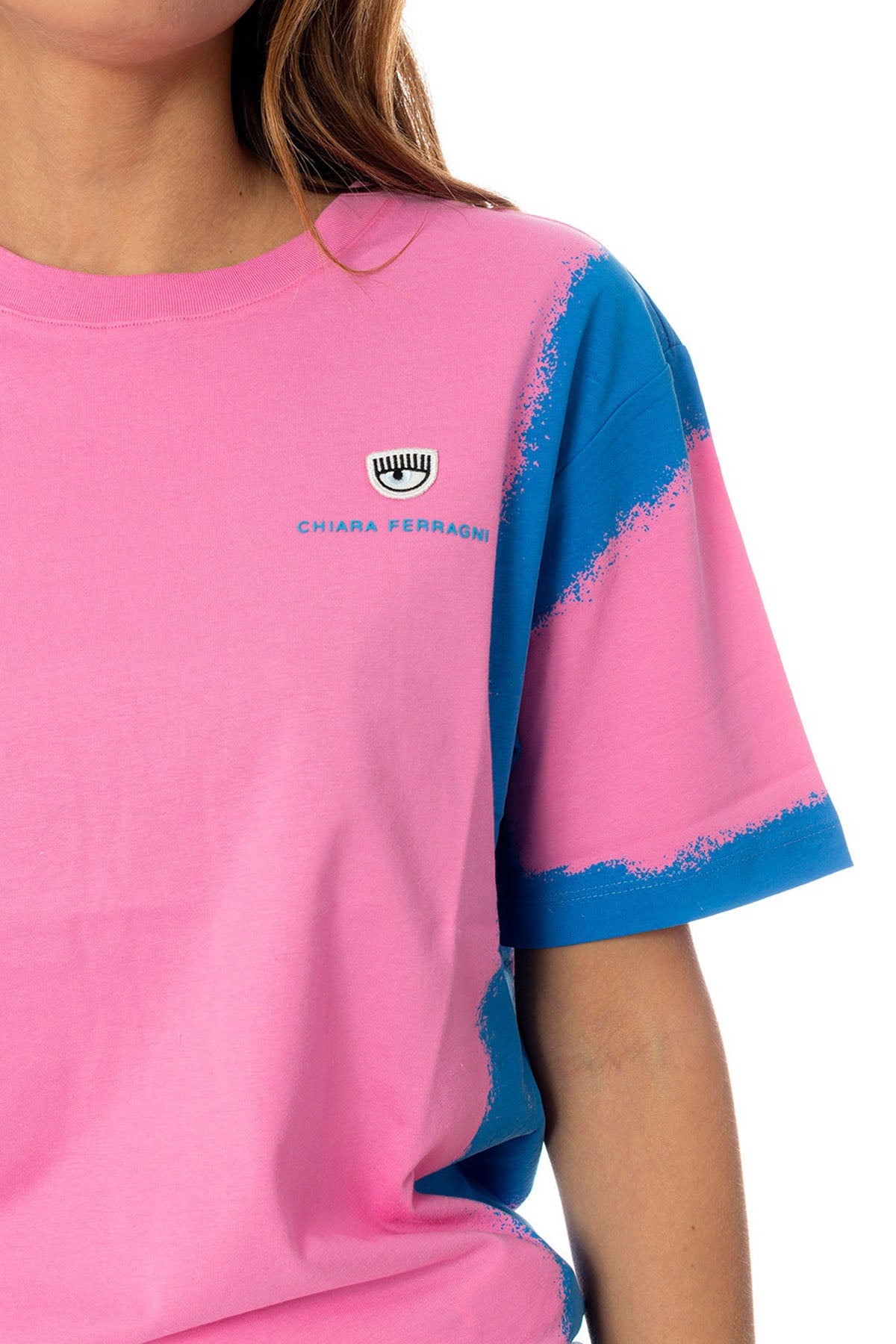 Chiara Ferragni Yuvarlak Yaka Logolu T-shirt