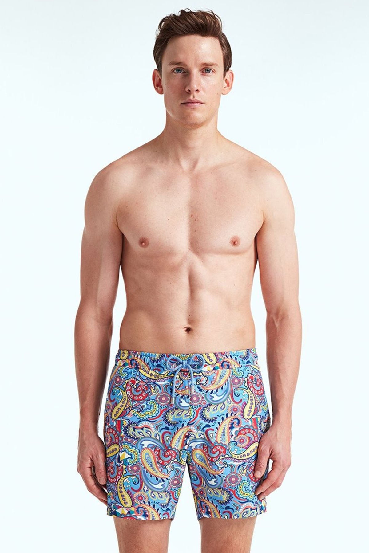 Bluemint Arthus Stretch Provence Paisley Şort Mayo-Libas Trendy Fashion Store