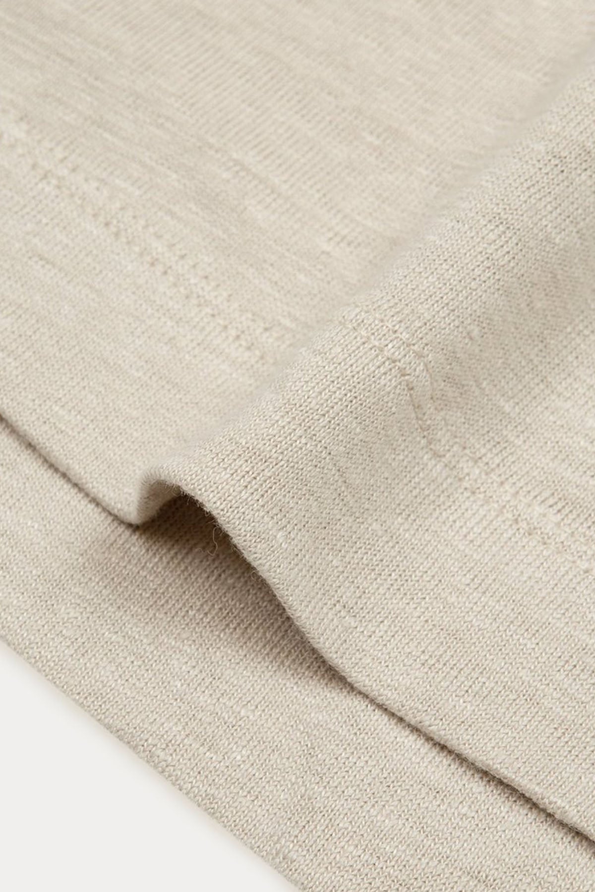 Bluemint Roman Yuvarlak Yaka Keten T-shirt-Libas Trendy Fashion Store