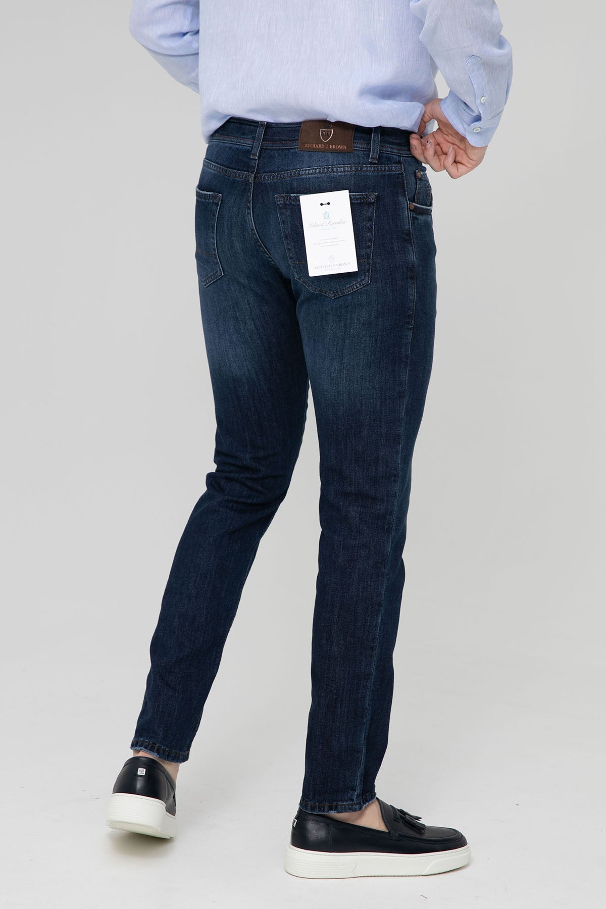 Richard J. Brown Tokyo Ketenli Slim Fit Jeans-Libas Trendy Fashion Store