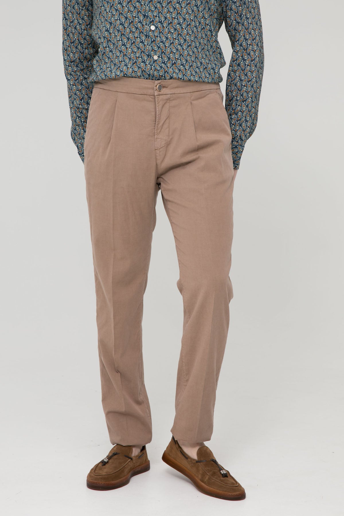Richard J. Brown Caprera Slim Regular Fit Pileli Pantolon-Libas Trendy Fashion Store