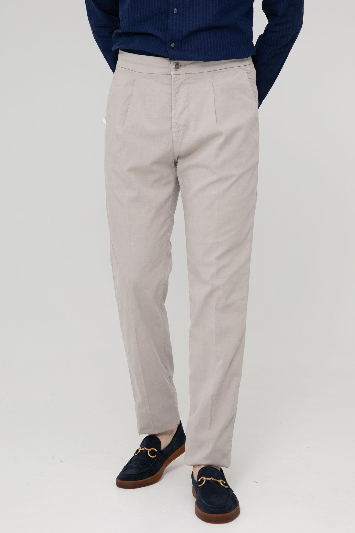 Richard J. Brown Caprera Slim Regular Fit Pileli Pantolon-Libas Trendy Fashion Store