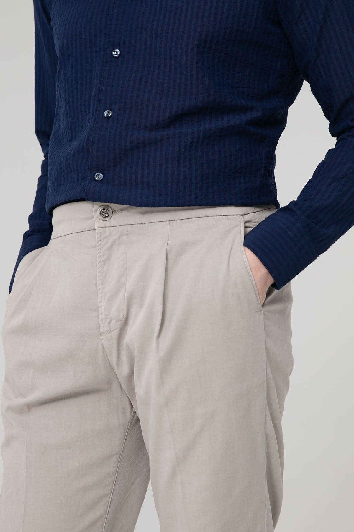 Richard J. Brown Caprera Slim Regular Fit Pileli Pantolon-Libas Trendy Fashion Store