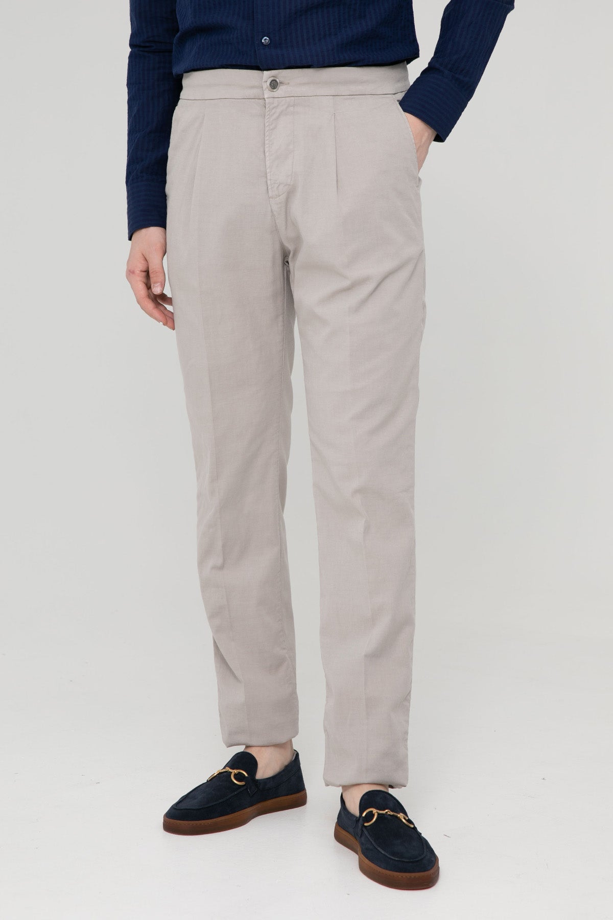 Richard J. Brown Caprera Slim Regular Fit Pileli Pantolon-Libas Trendy Fashion Store