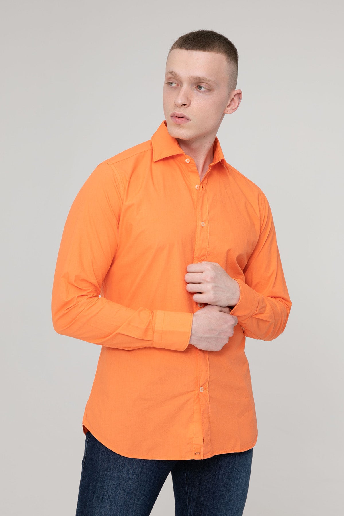 Tintoria Mattei Regular Fit İtalyan Yaka Gömlek-Libas Trendy Fashion Store