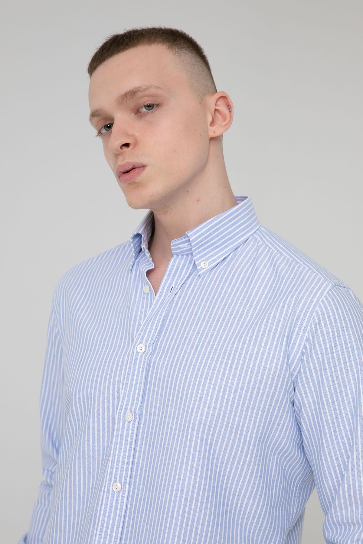 Tintoria Mattei Regular Fit Çizgili Gömlek-Libas Trendy Fashion Store