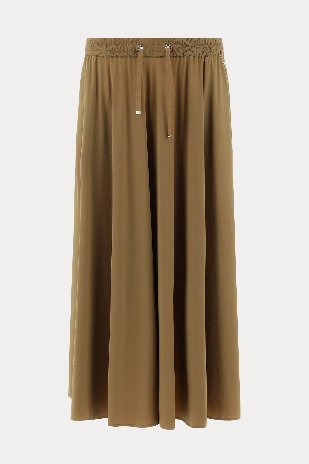 Herno Beli Lastikli Pileli Midi Etek-Libas Trendy Fashion Store