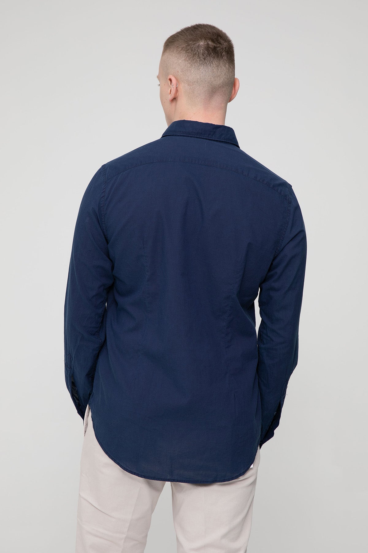 Fradi Yıkamalı İtalyan Yaka Gömlek