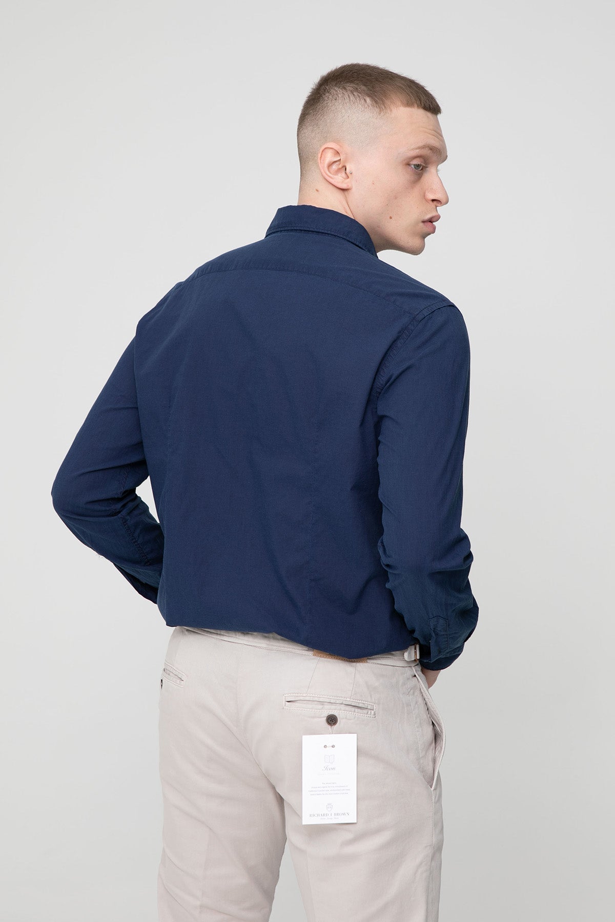 Fradi Yıkamalı İtalyan Yaka Gömlek