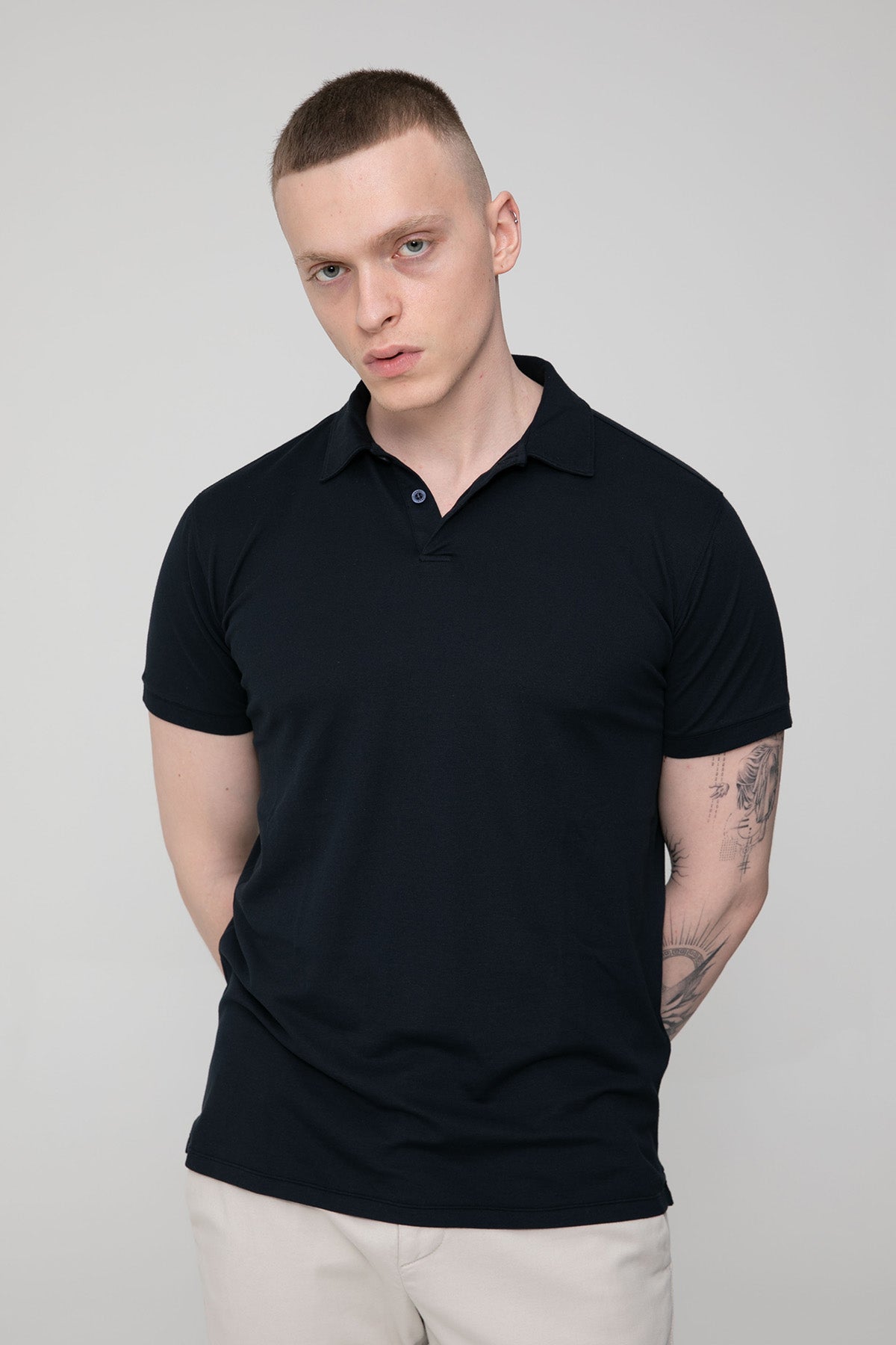 Fradi Streç Polo Yaka T-shirt-Libas Trendy Fashion Store