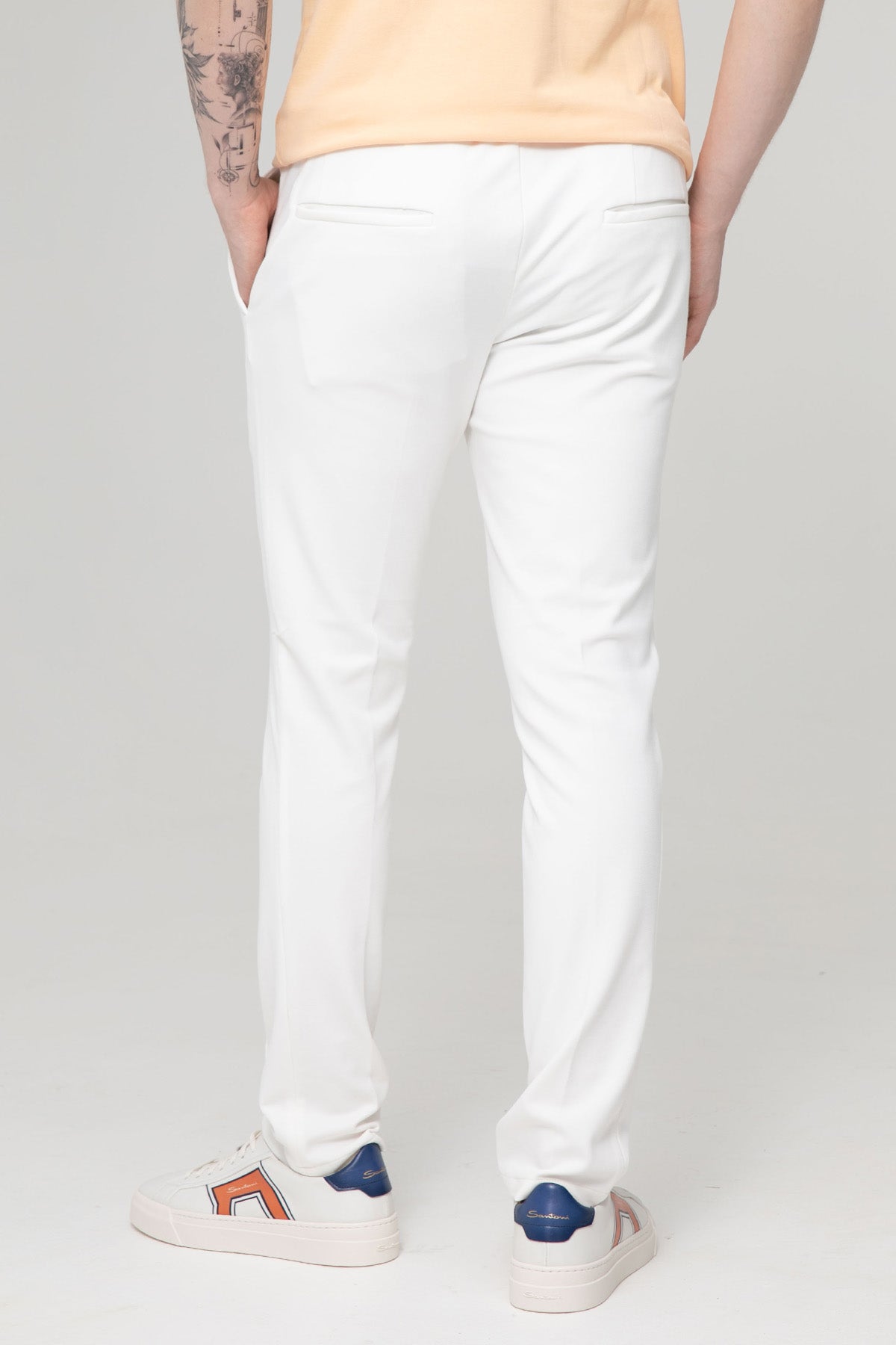 Fradi Beli Lastikli Streç Jogger Pantolon