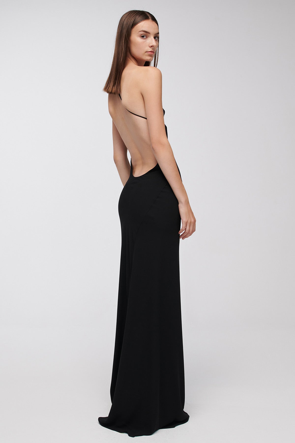 Stelios Koudounaris Sırt Dekolteli Maxi Abiye Elbise-Libas Trendy Fashion Store