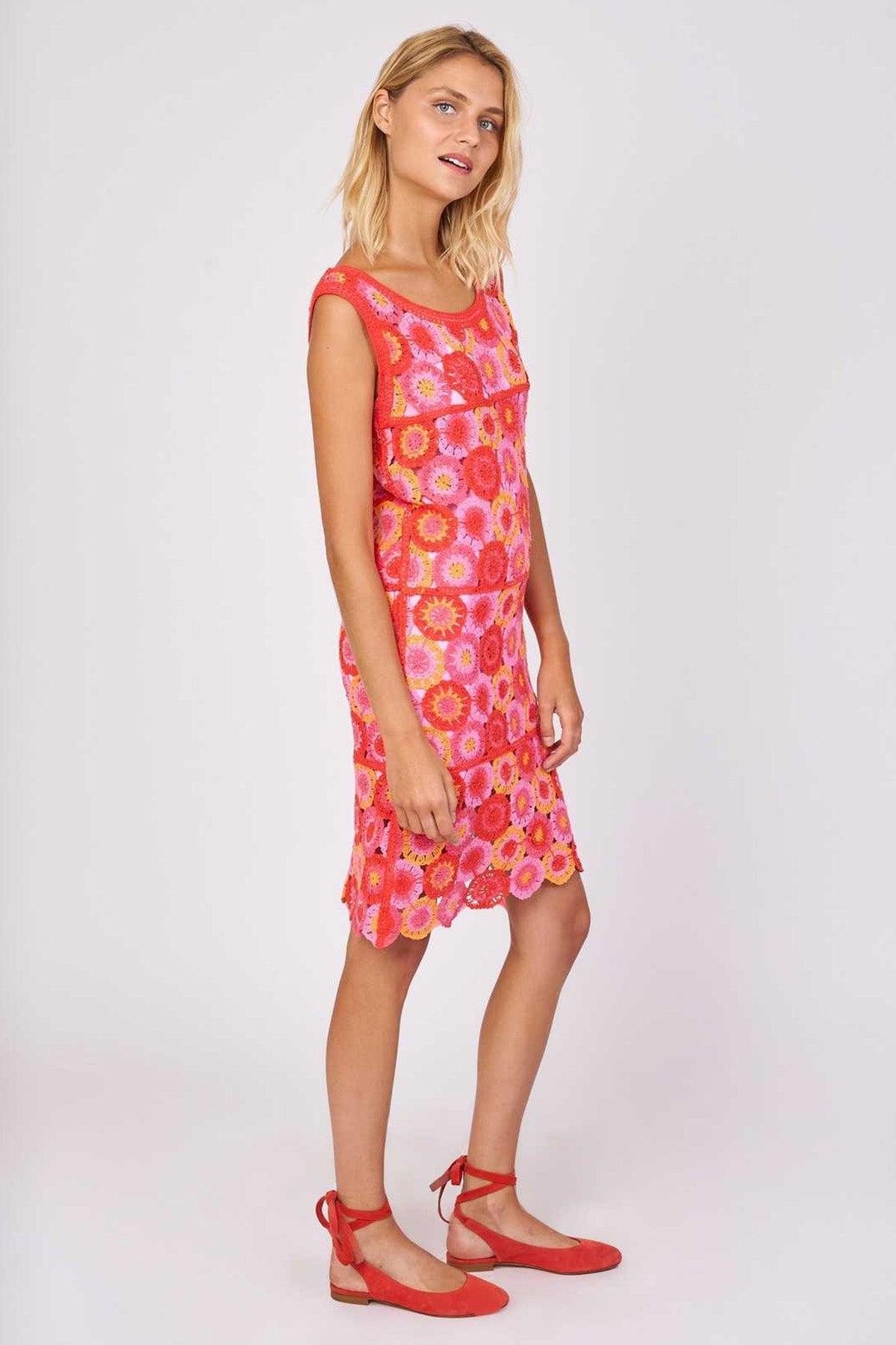 Rene Derhy Wallaby Dizüstü Fistolu Çiçek Desenli Elbise