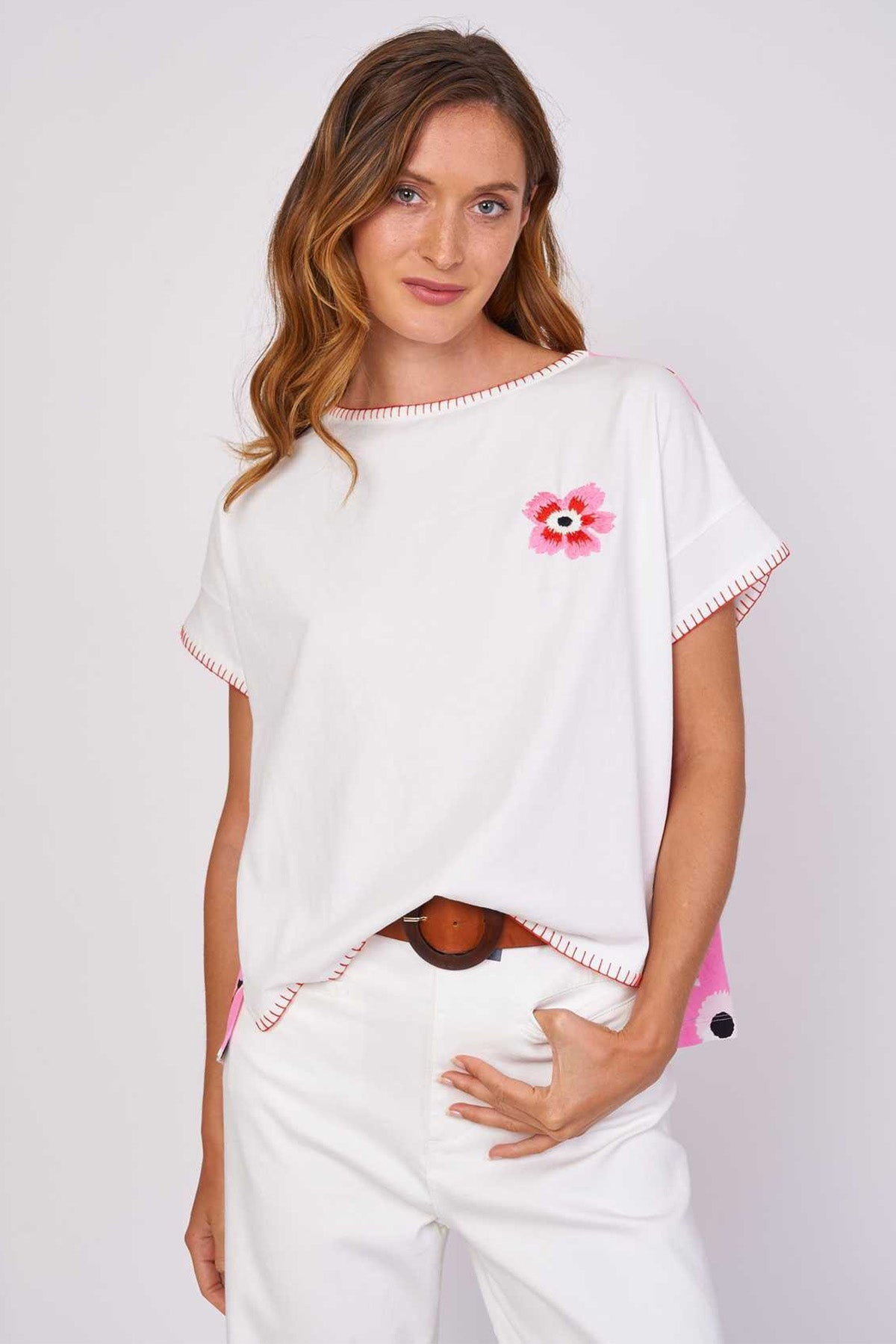 Rene Derhy Lorelei Çiçek Desenli T-shirt-Libas Trendy Fashion Store