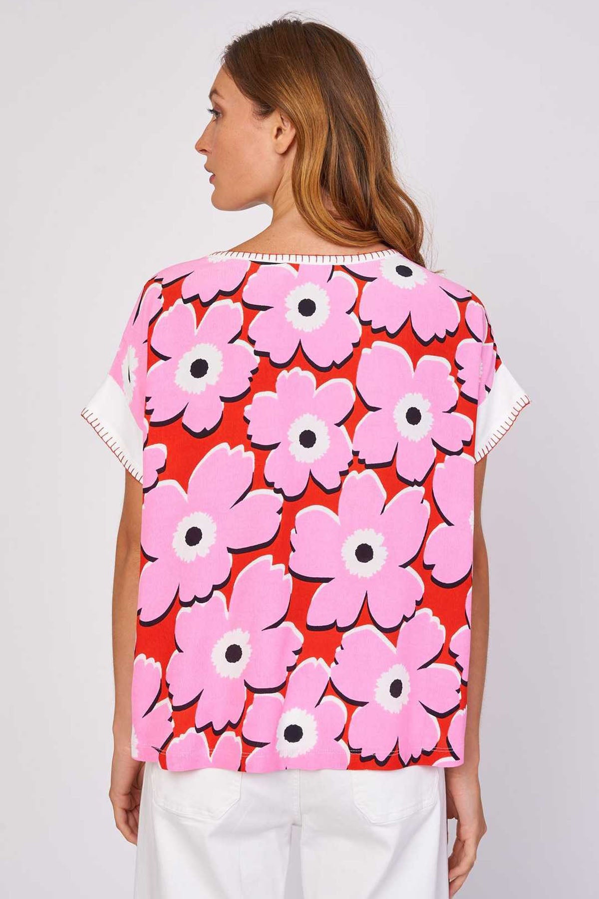 Rene Derhy Lorelei Çiçek Desenli T-shirt-Libas Trendy Fashion Store