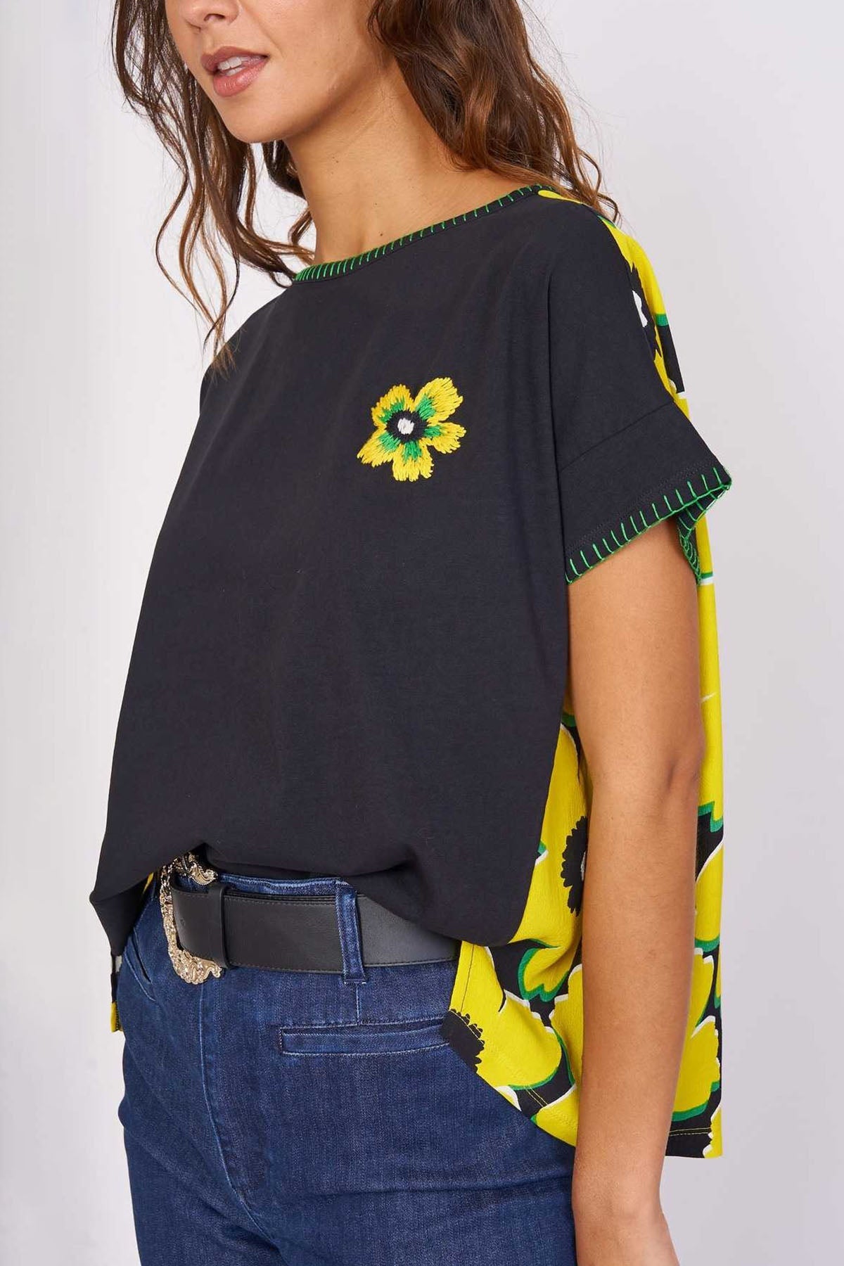 Rene Derhy Lorelei Çiçek Desenli T-shirt