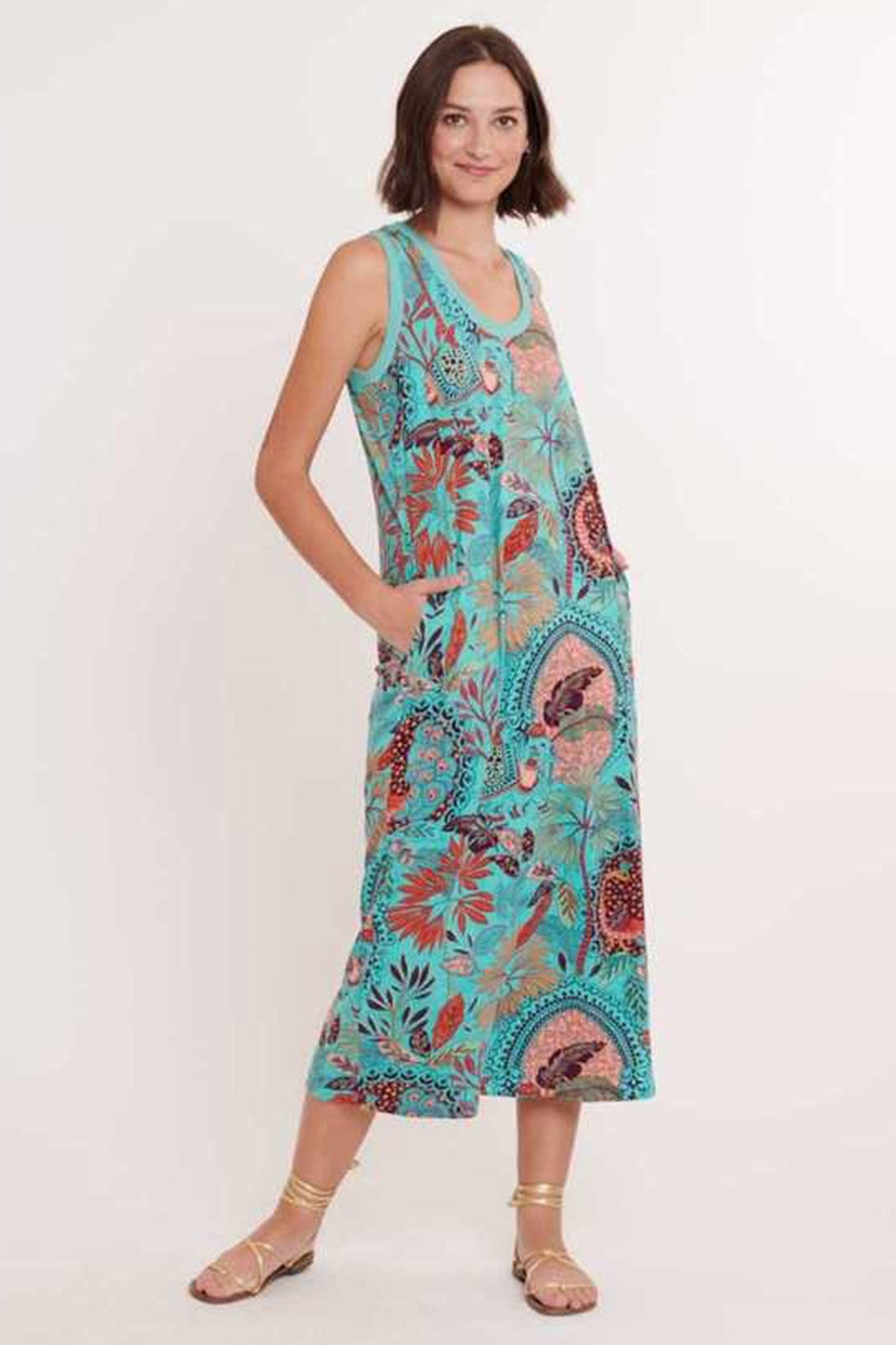 Rene Derhy Caminata Midi Elbise-Libas Trendy Fashion Store