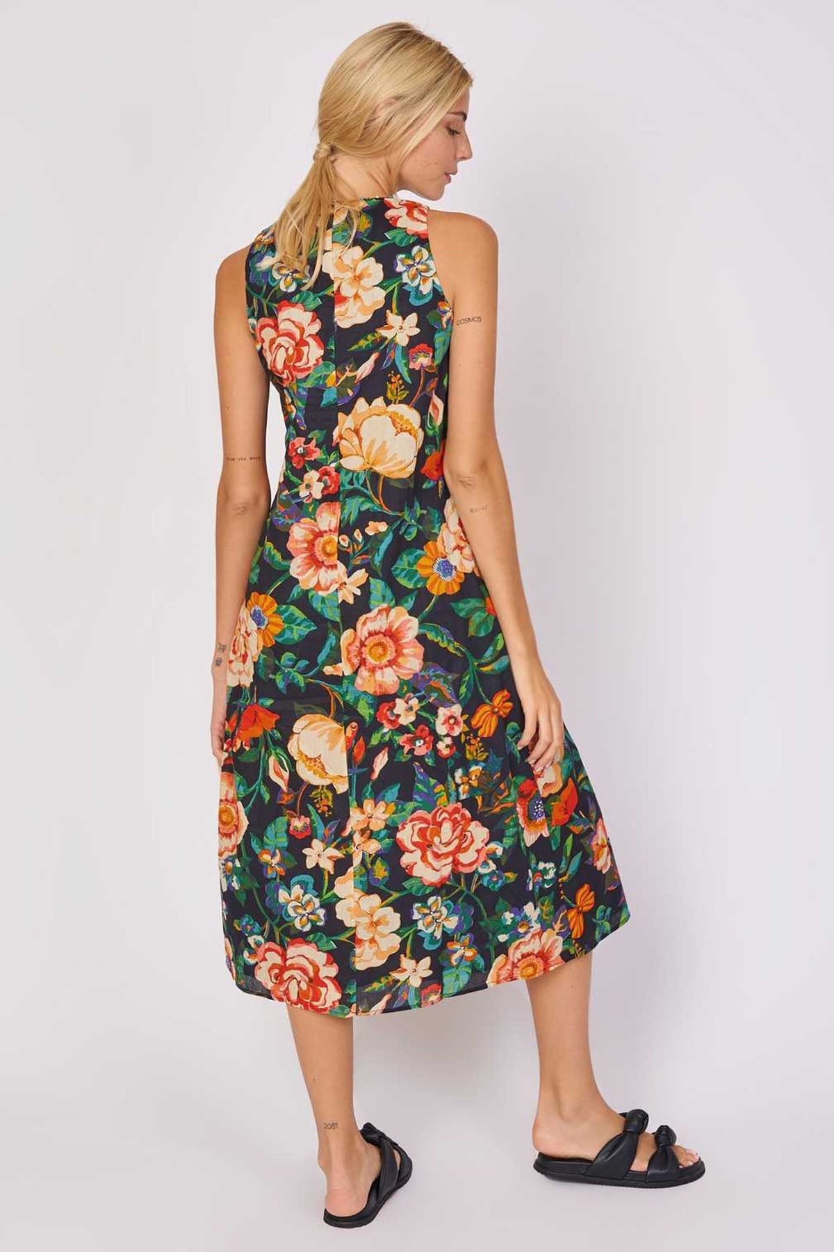 Rene Derhy Cabacero Midi Elbise-Libas Trendy Fashion Store