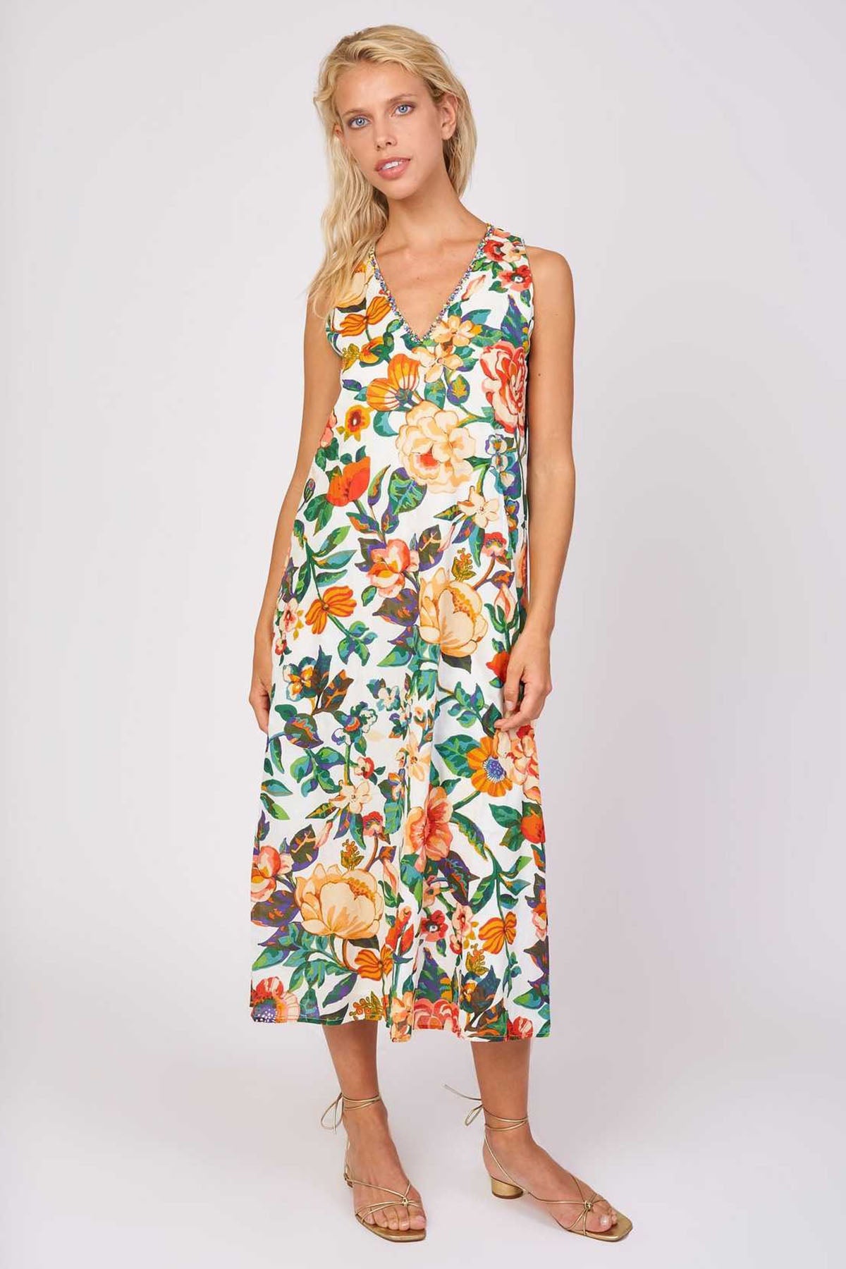 Rene Derhy Cabacero Midi Elbise-Libas Trendy Fashion Store