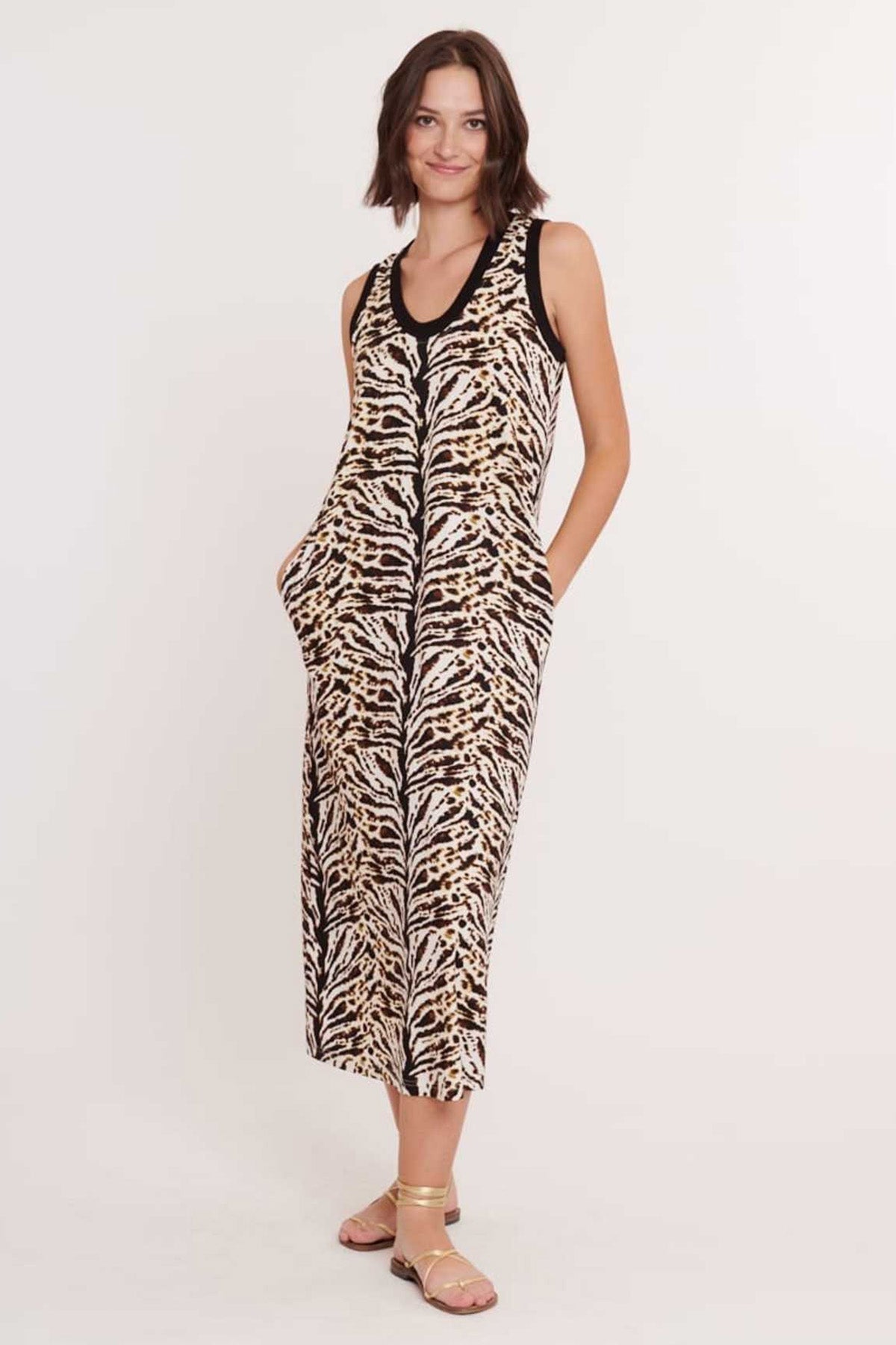 Rene Derhy Camiseta Midi Kolsuz Elbise-Libas Trendy Fashion Store