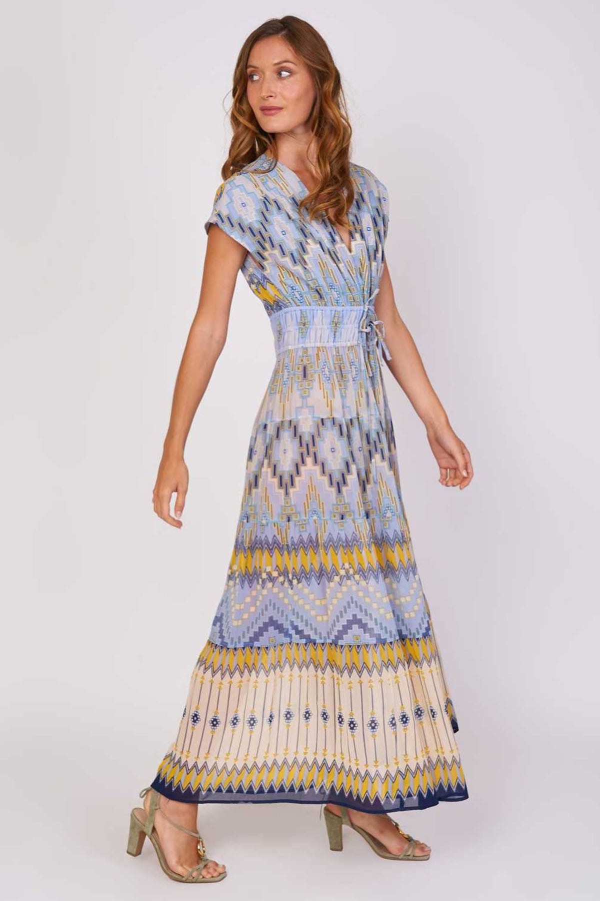 Rene Derhy Carantec V Yaka Maxi Elbise