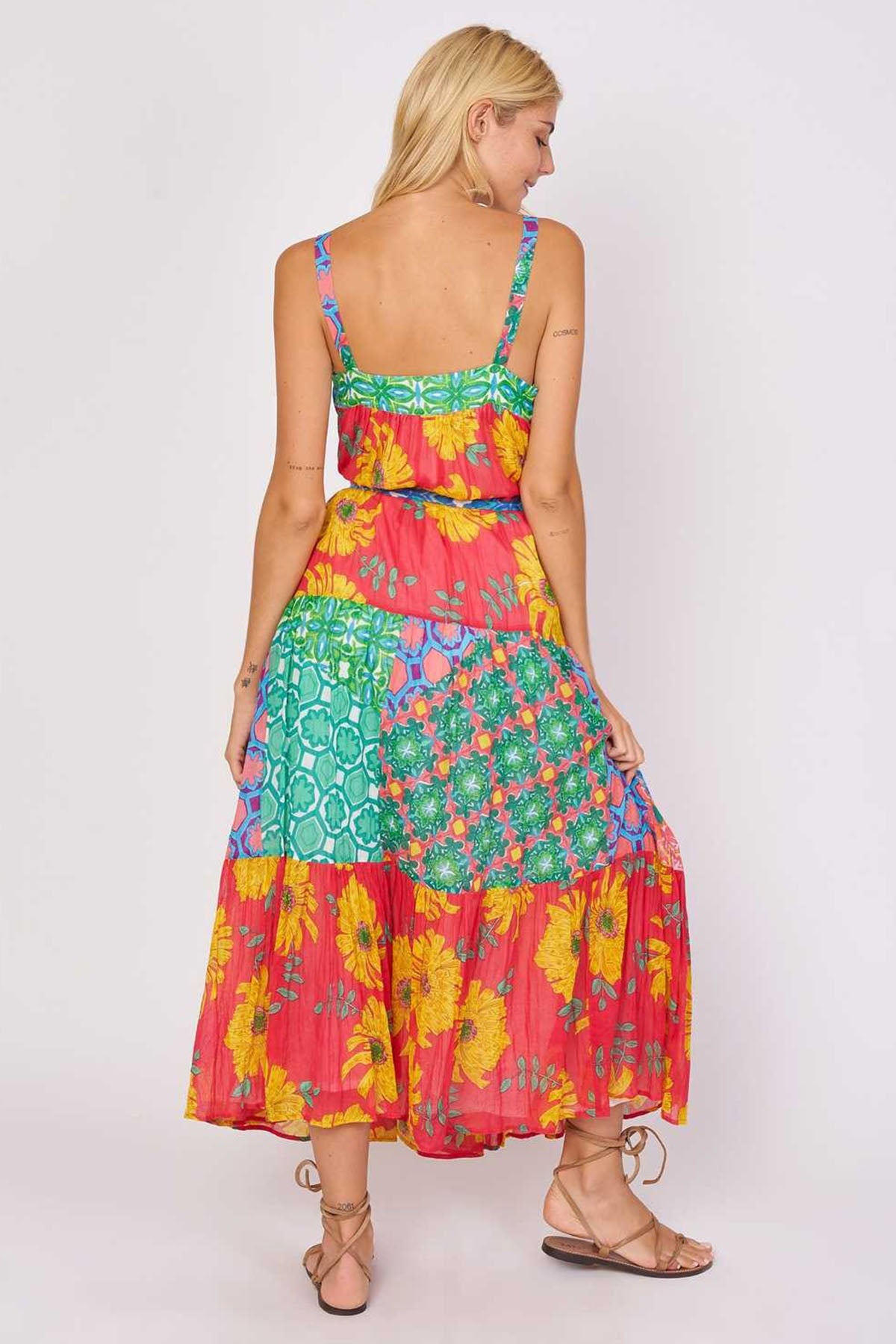 Rene Derhy Choregraphie Belden Kuşaklı Maxi Elbise-Libas Trendy Fashion Store