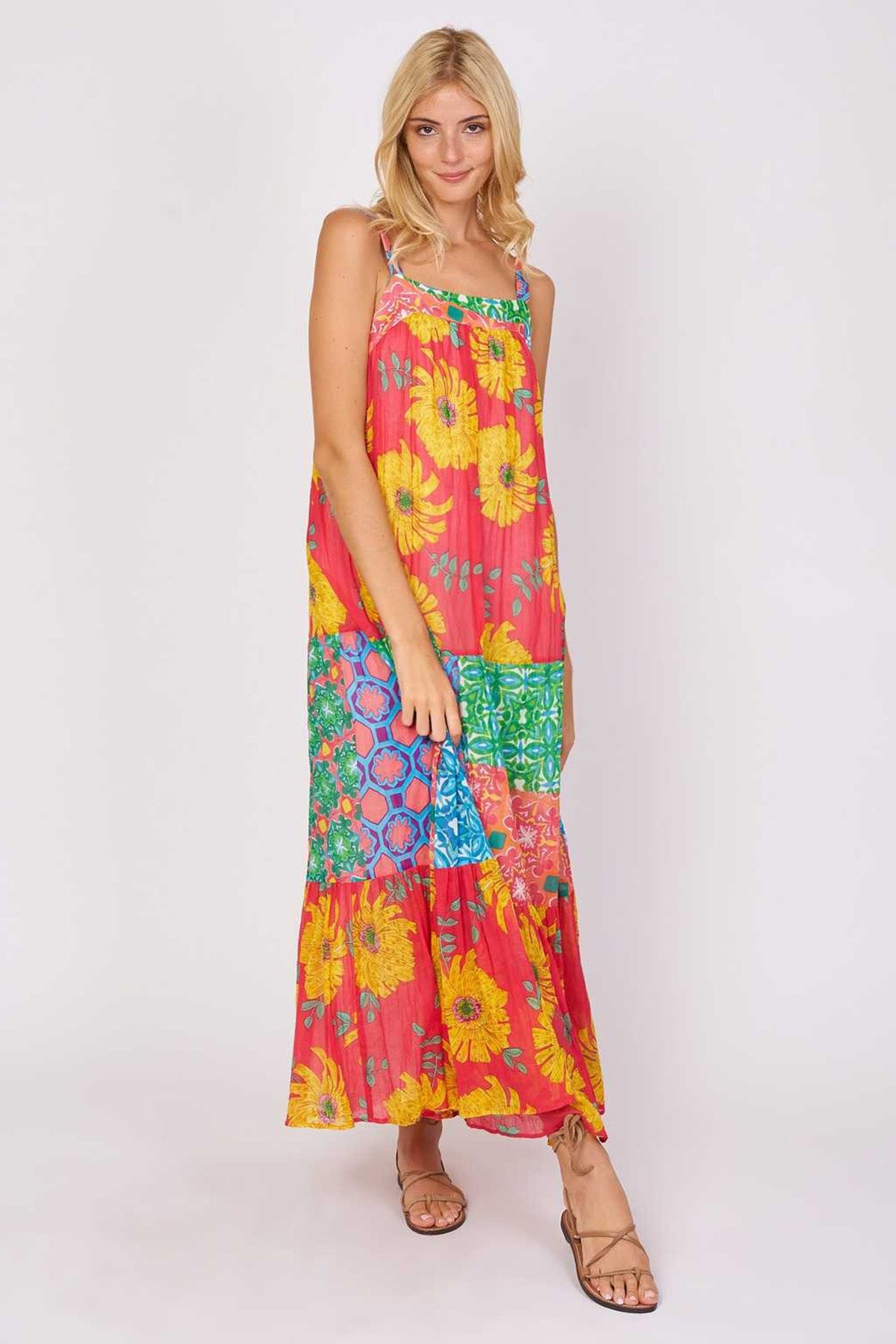 Rene Derhy Choregraphie Belden Kuşaklı Maxi Elbise-Libas Trendy Fashion Store