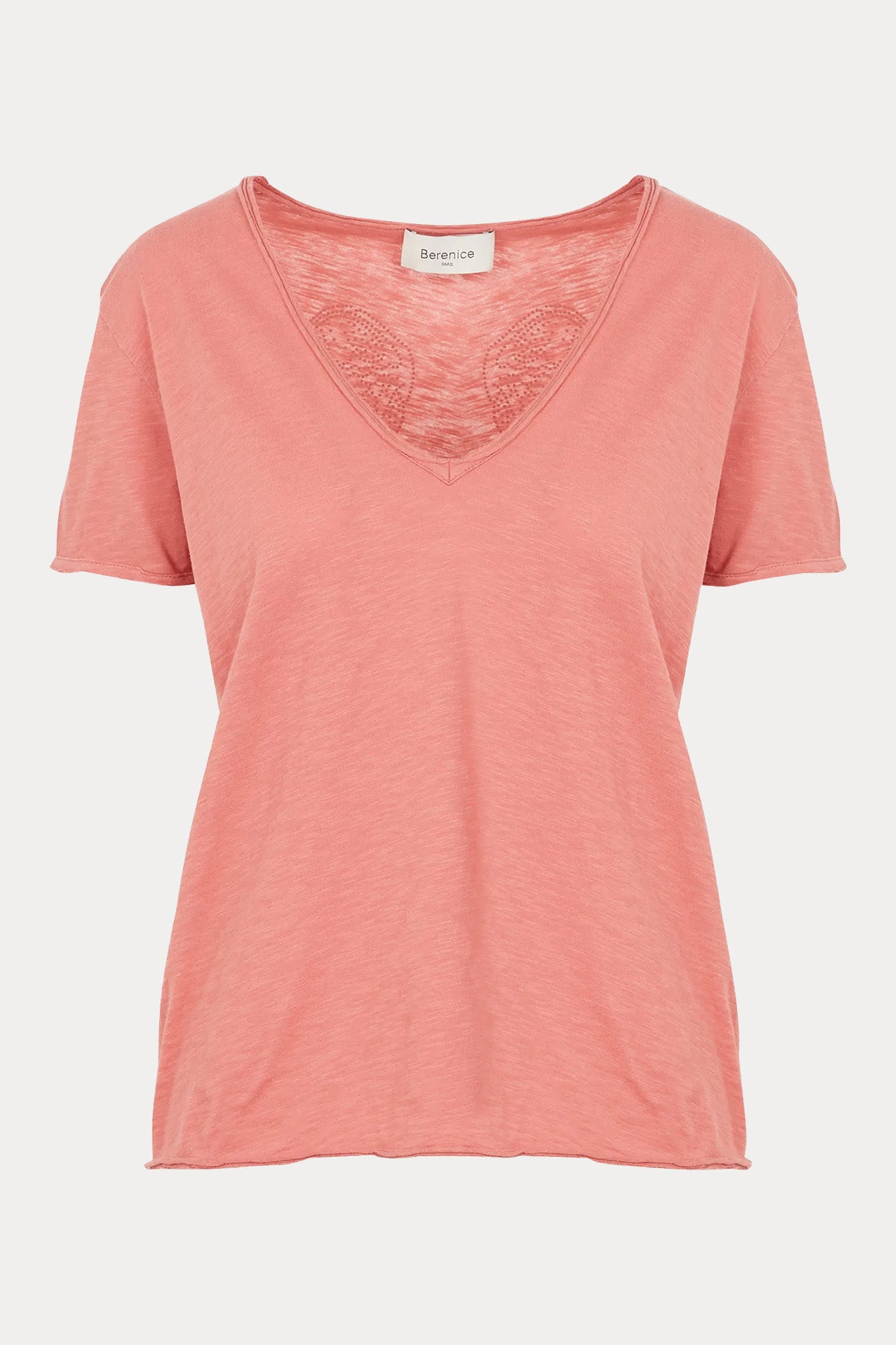 Berenice Emmawings Kanat Desenli V Yaka T-shirt-Libas Trendy Fashion Store