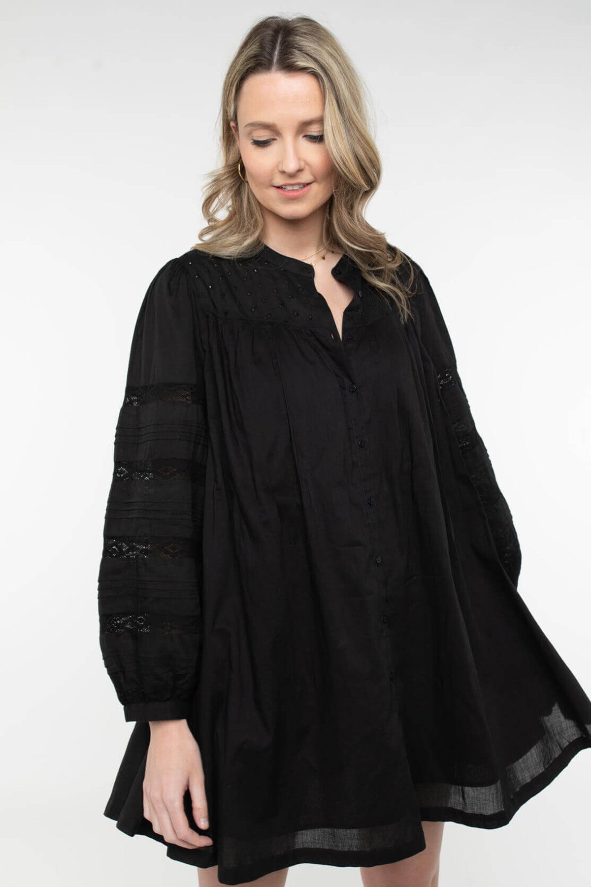 Berenice River Hakim Yaka Mini Elbise-Libas Trendy Fashion Store