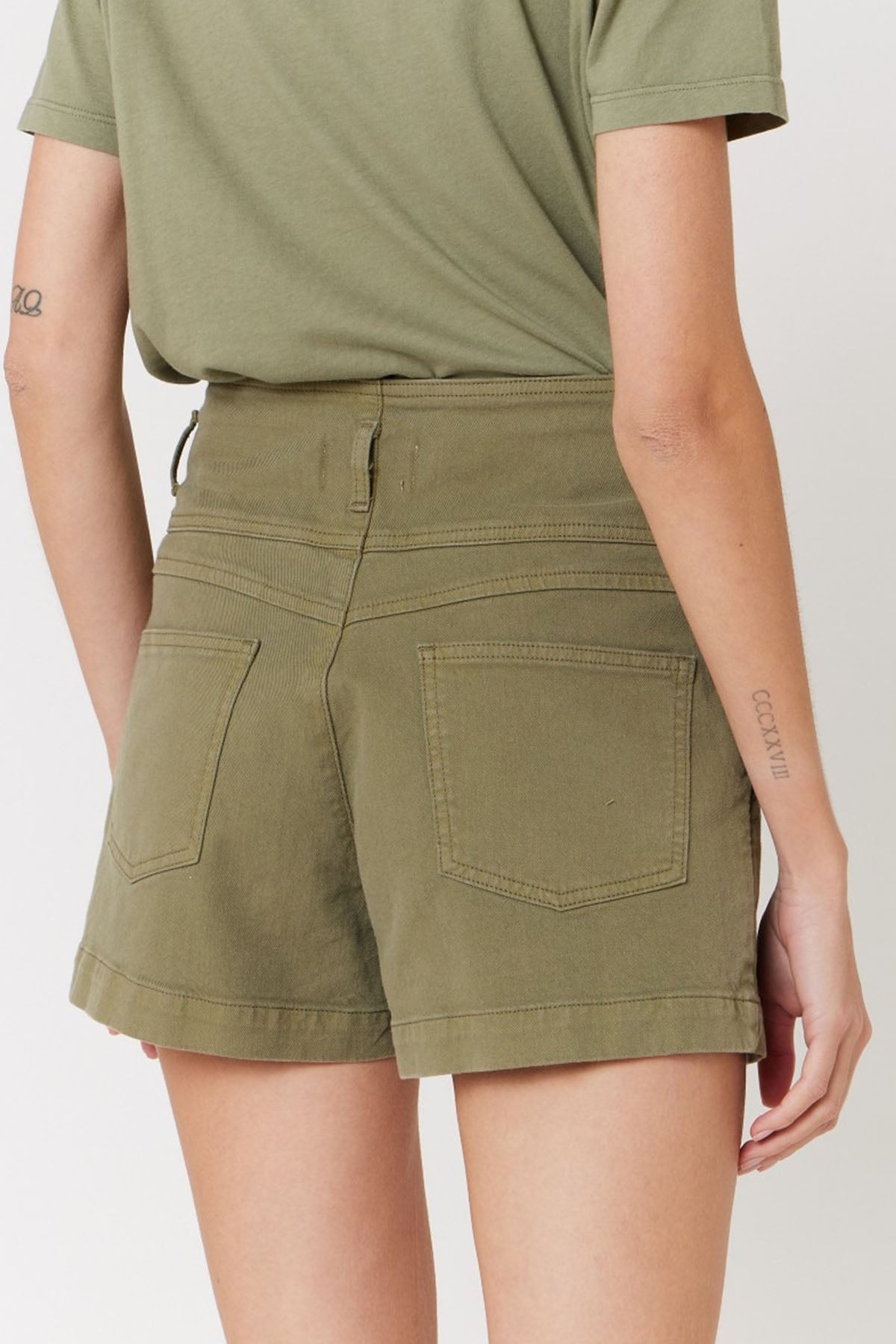 Berenice Rio Pileli Yüksek Bel Şort