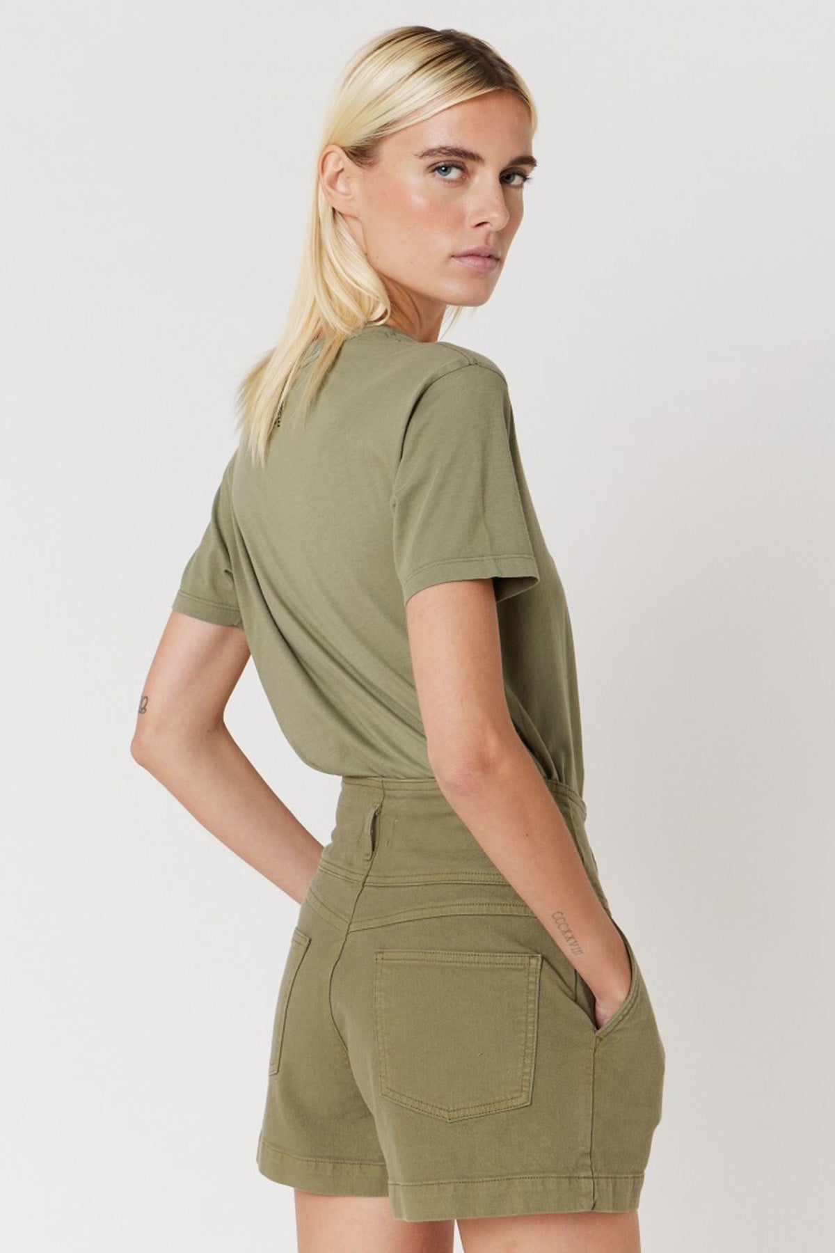 Berenice Rio Pileli Yüksek Bel Şort