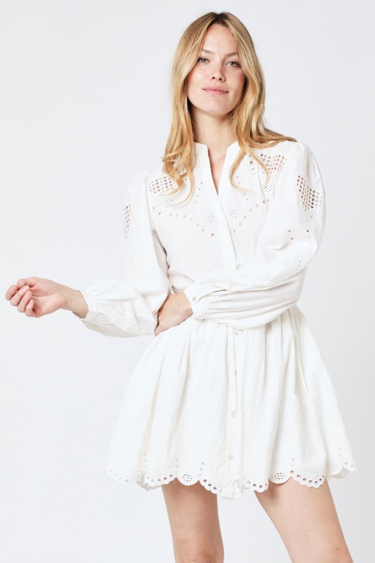 Berenice Rajna Hakim Yaka Mini Gömlek Elbise-Libas Trendy Fashion Store