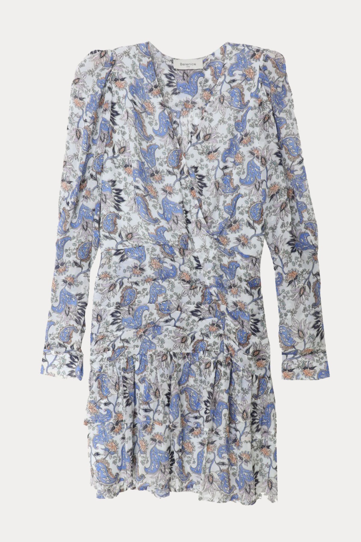 Berenice Rela V Yaka Mini Elbise-Libas Trendy Fashion Store