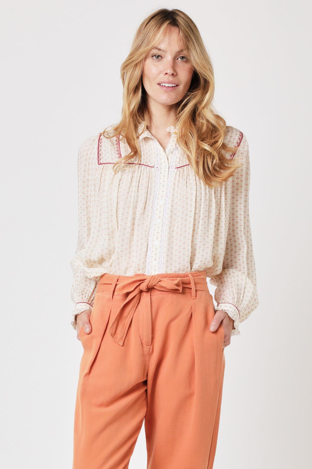 Berenice Helsinky Ketenli Pileli Pantolon-Libas Trendy Fashion Store