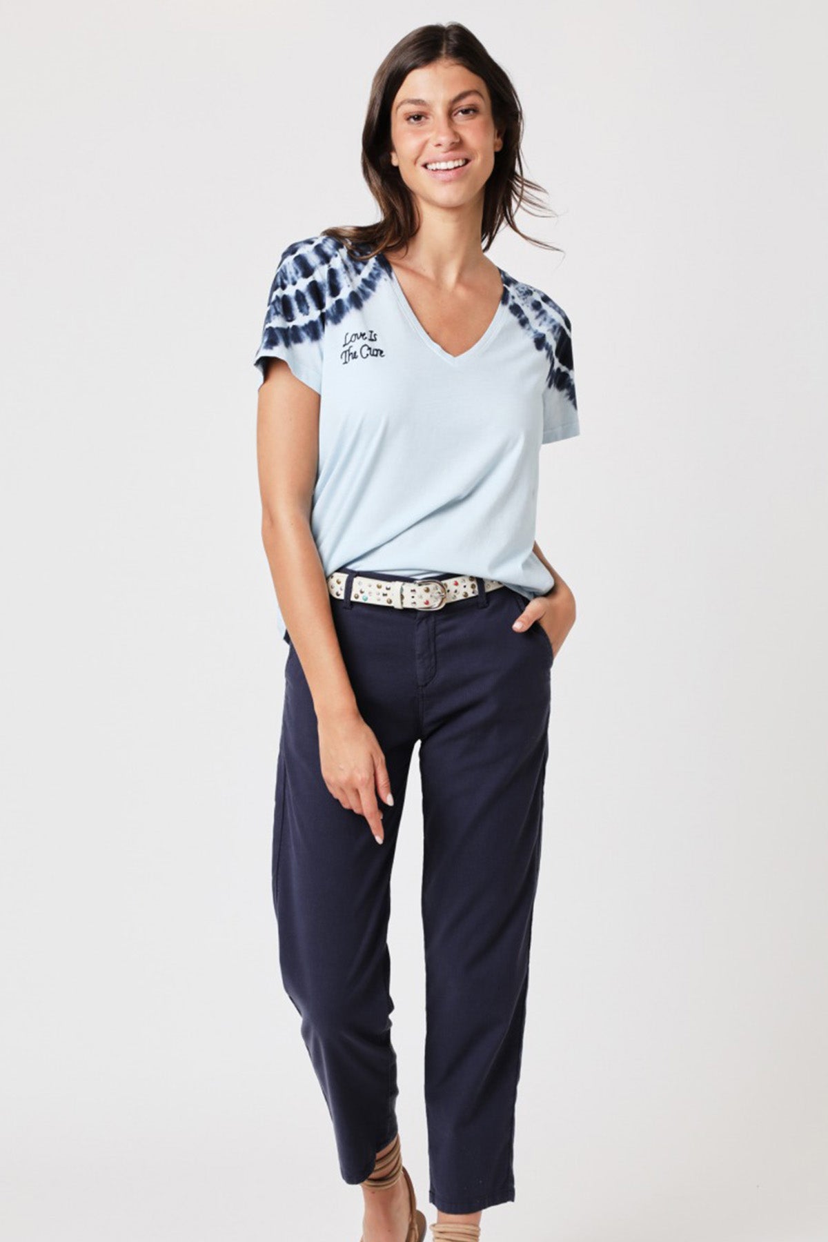 Berenice Eva V Yaka T-shirt-Libas Trendy Fashion Store