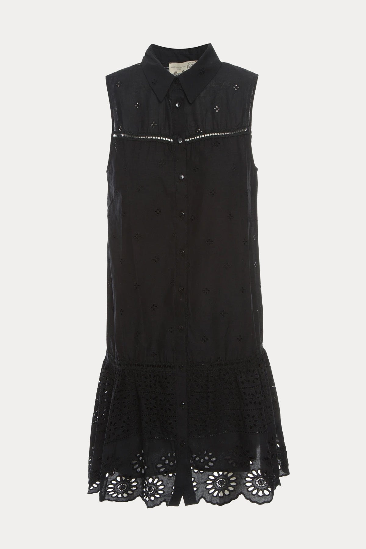 Bsb Dantel Nakışlı Mini Gömlek Elbise-Libas Trendy Fashion Store