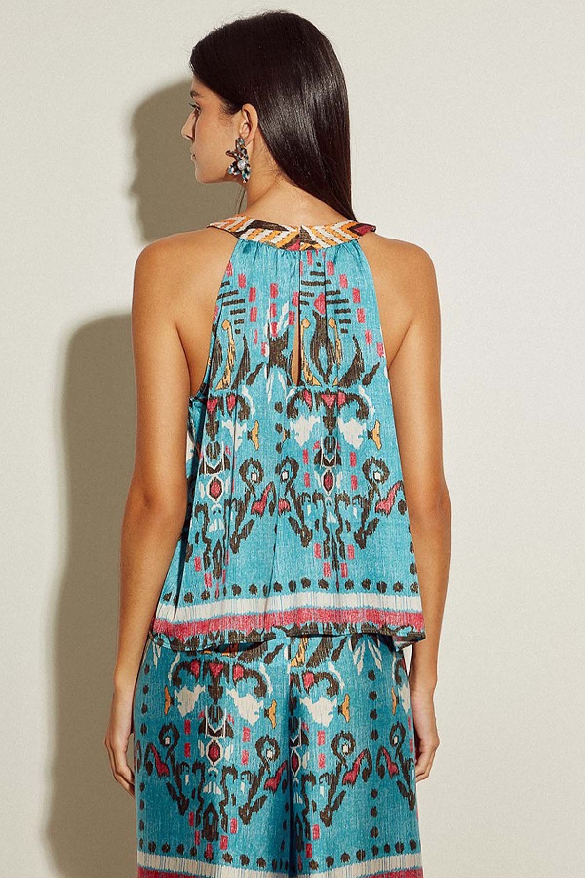 Bsb Desenli Bluz-Libas Trendy Fashion Store