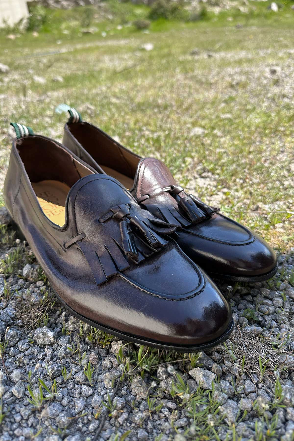 Green George Püsküllü Deri Loafer Ayakkabı