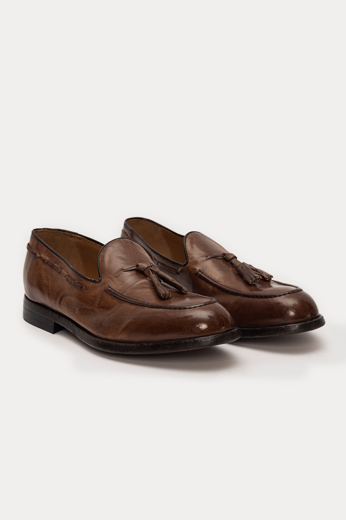 Green George Püsküllü Deri Loafer Ayakkabı