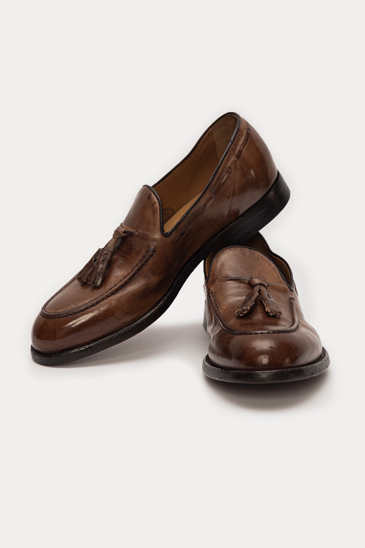 Green George Püsküllü Deri Loafer Ayakkabı