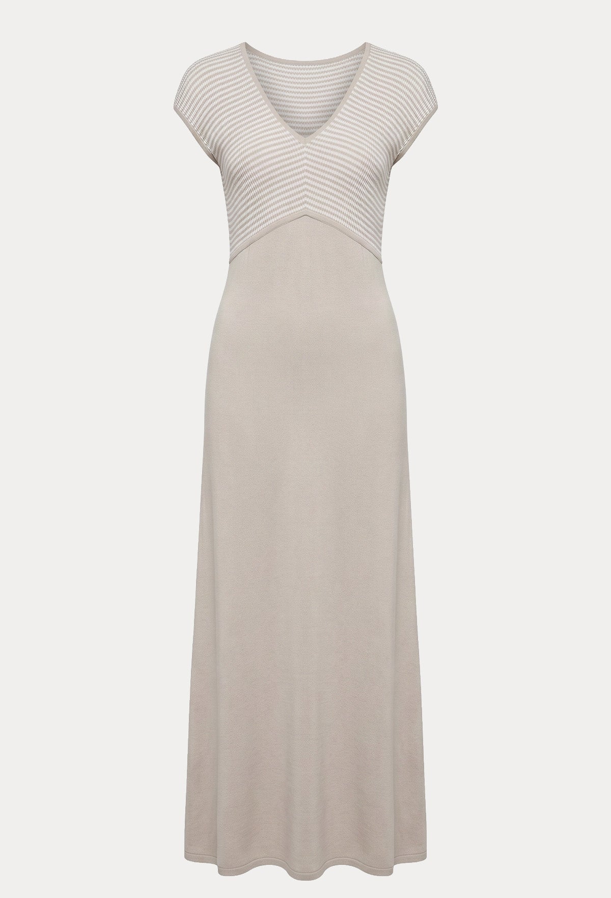 Sarah Pacini V Yaka Maxi Elbise
