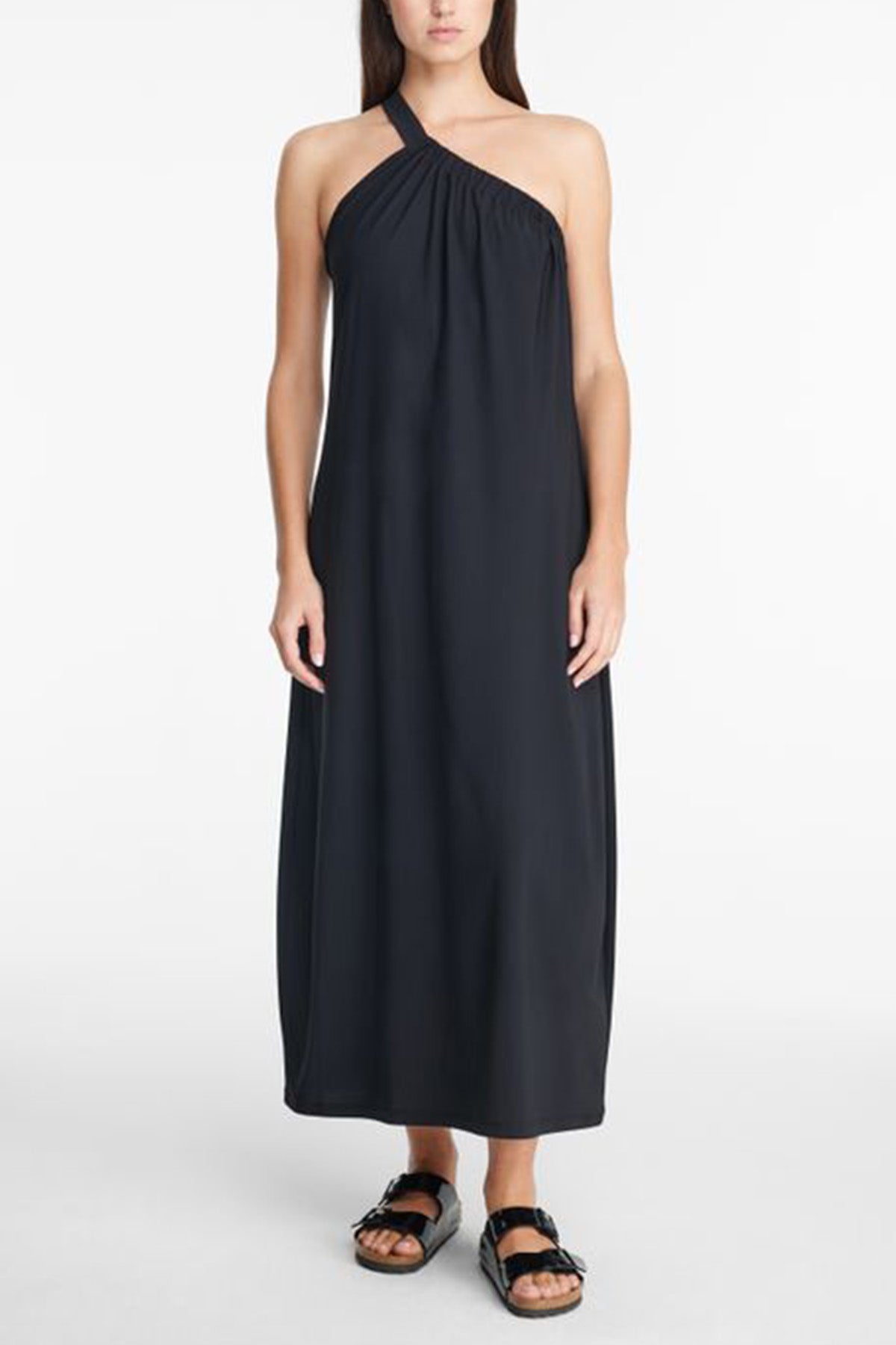 Sarah Pacini Tek Omuzlu Maxi Elbise-Libas Trendy Fashion Store