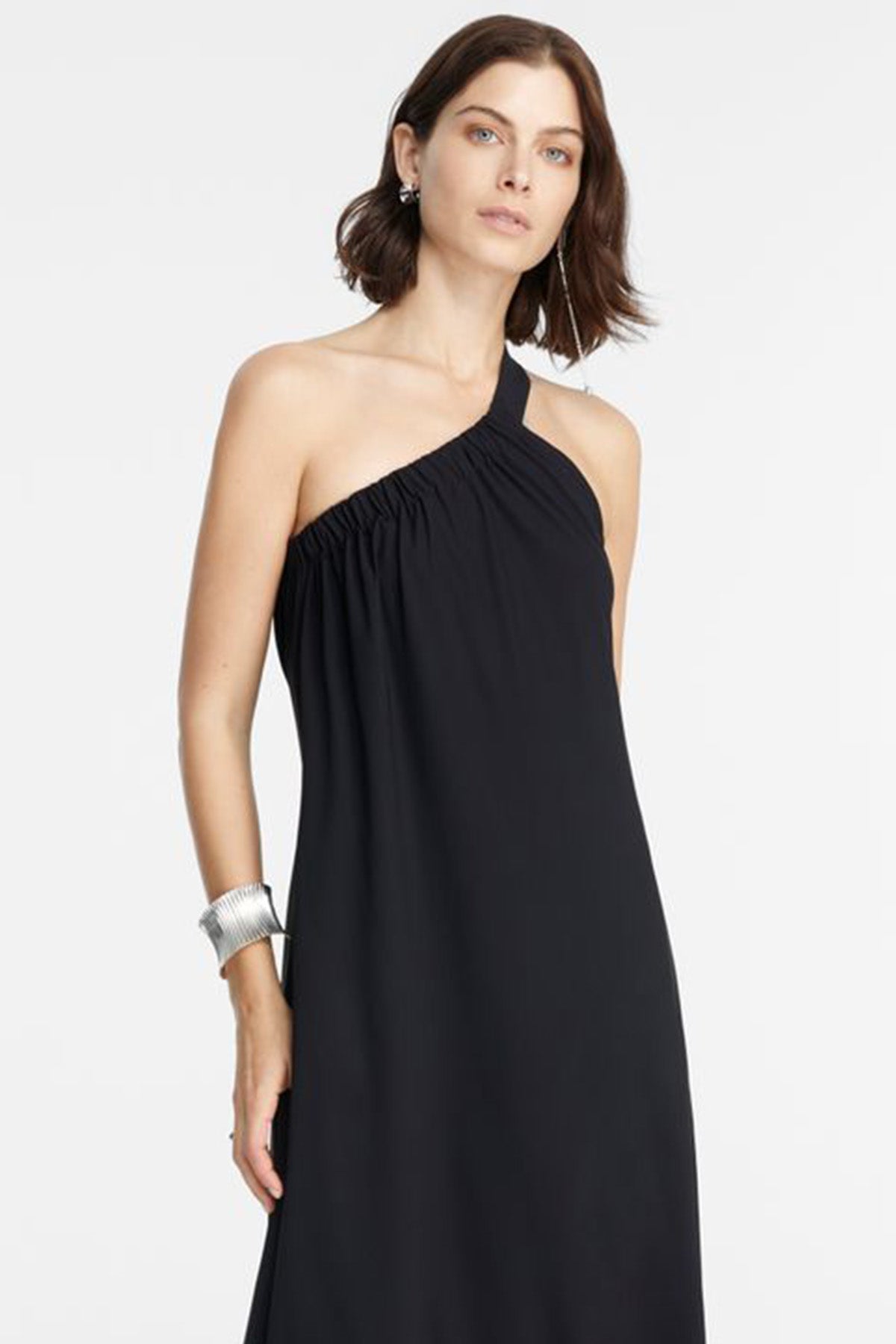 Sarah Pacini Tek Omuzlu Maxi Elbise-Libas Trendy Fashion Store