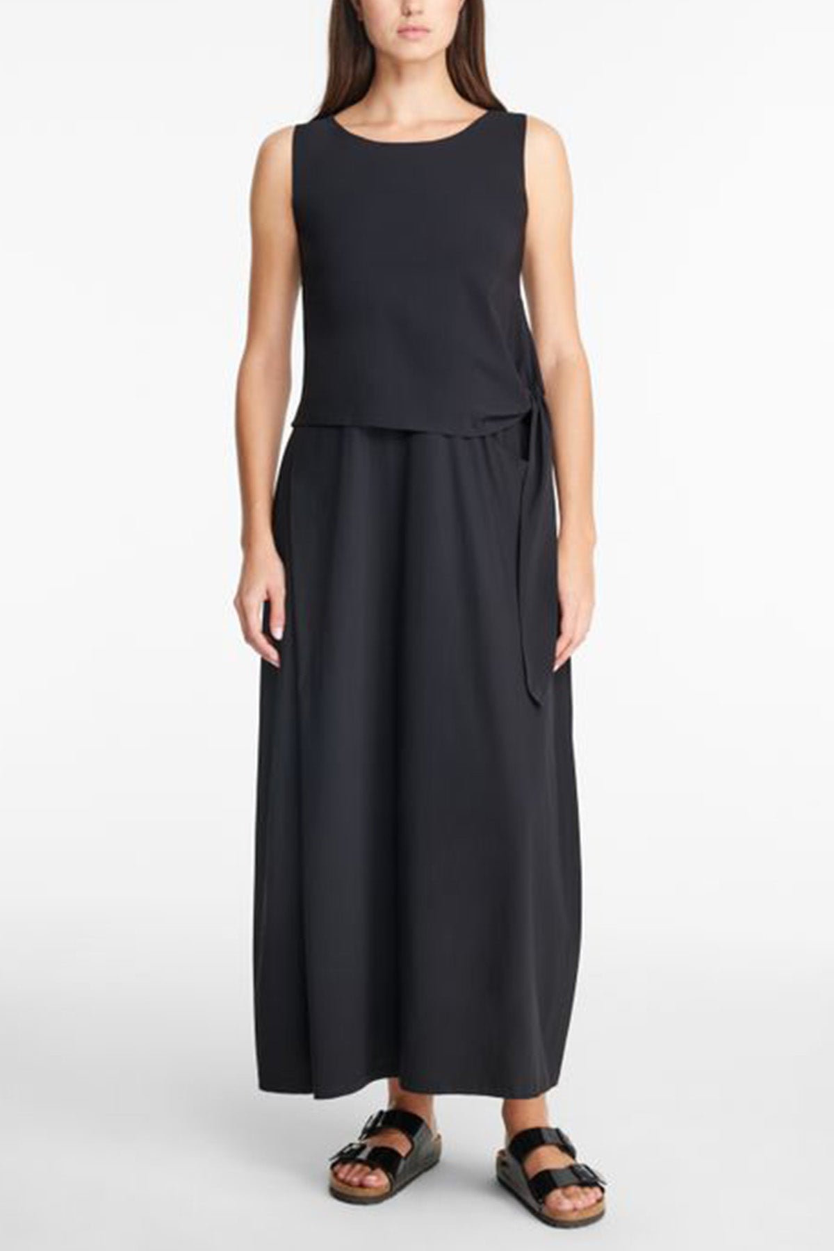 Sarah Pacini Yuvarlak Yaka Maxi Elbise-Libas Trendy Fashion Store
