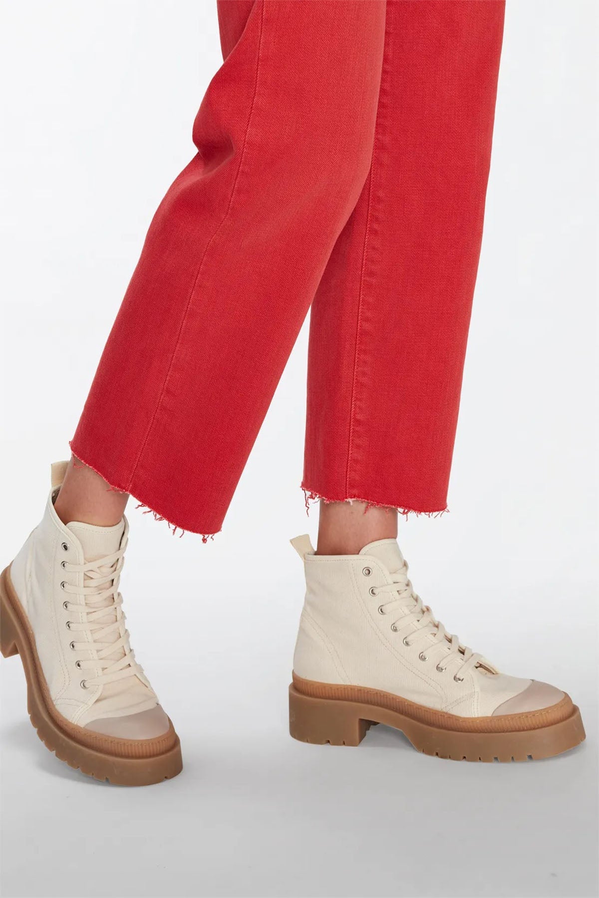 7 For All Mankind Logan Stovepipe Yüksek Bel Crop Paça Jeans