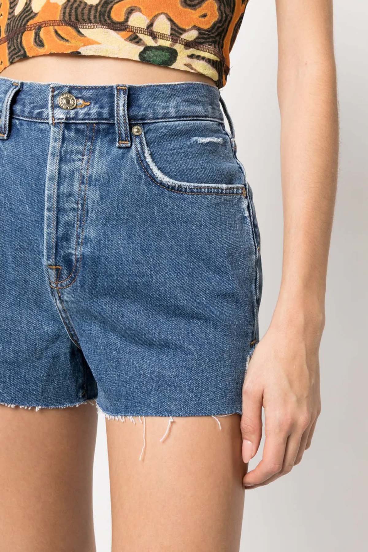 7 For All Mankind Easy Ruby Yüksek Bel Şort