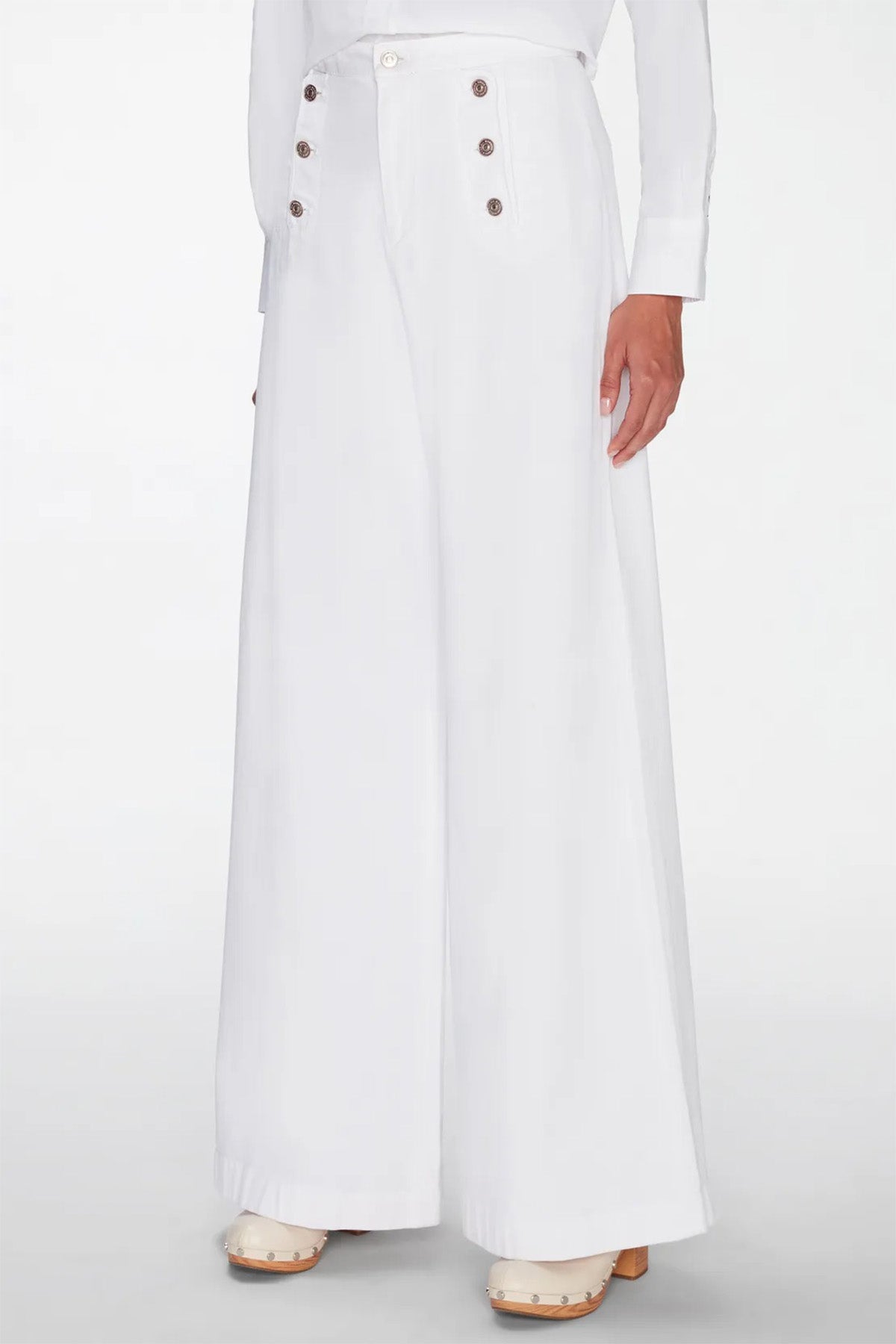 7 For All Mankind Marina Yüksek Bel Geniş Paça Jeans